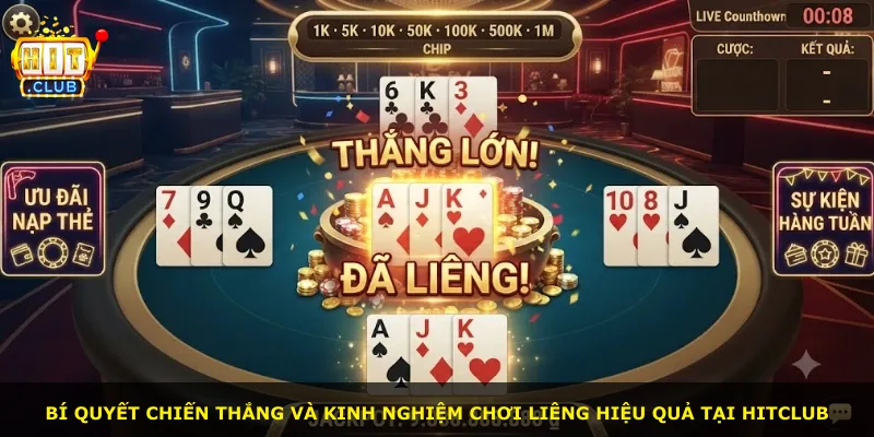 Bí quyết chiến thắng và kinh nghiệm chơi liêng hiệu quả tại Hitclub