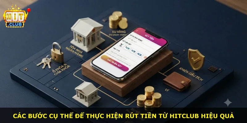 Các bước cụ thể để thực hiện rút tiền từ Hitclub hiệu quả