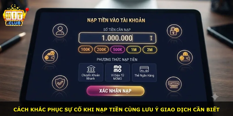 Cách khắc phục sự cố khi nạp tiền cùng lưu ý giao dịch cần biết