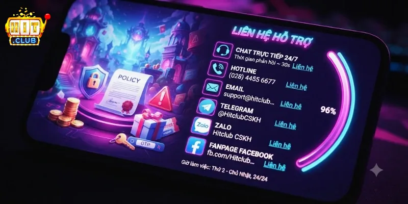 Liên Hệ Hitclub Hỗ Trợ Nhanh Chóng, Giải Đáp Tận Tình Mọi Thắc Mắc
