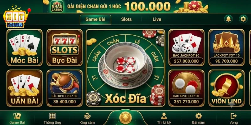 Xóc Đĩa Mini Hitclub Cực Vui, Chơi Cực Dễ Với Tỷ Lệ Thắng Hấp Dẫn